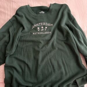 Hollister Forest Green Amsterdam Sweatshirt